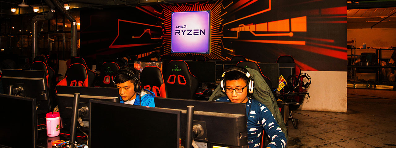 amd kết hợp cyzone trang bị cpu ryzen mới nhất cho các phòng game i-cafe lớn nhất việt nam