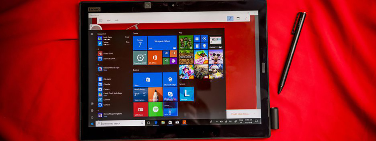 [ces 2018] lenovo thinkpad x1 tablet: máy tính bảng hỗ trợ thunderbolt 3, tích hợp 4g và bút stylus